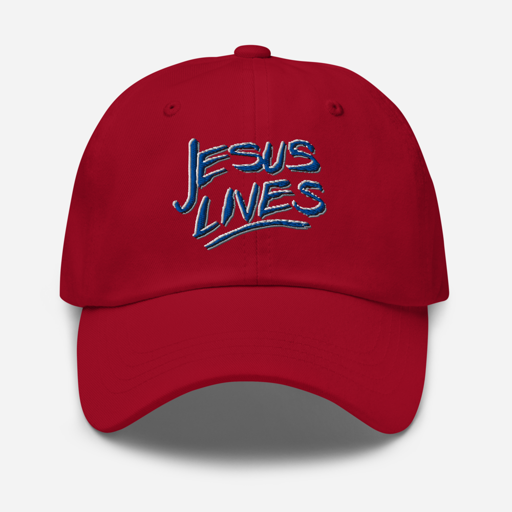 Hat with Andy's "Jesus Lives" Design