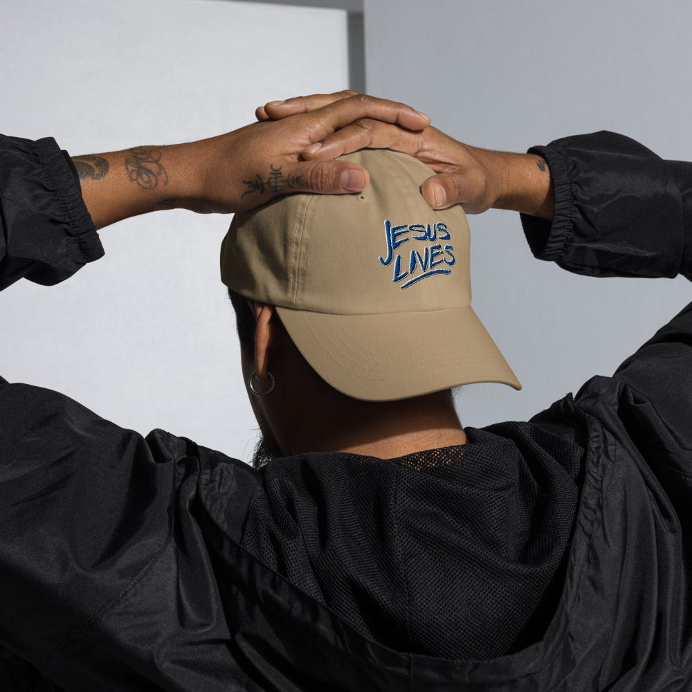 Hat with Andy's "Jesus Lives" Design