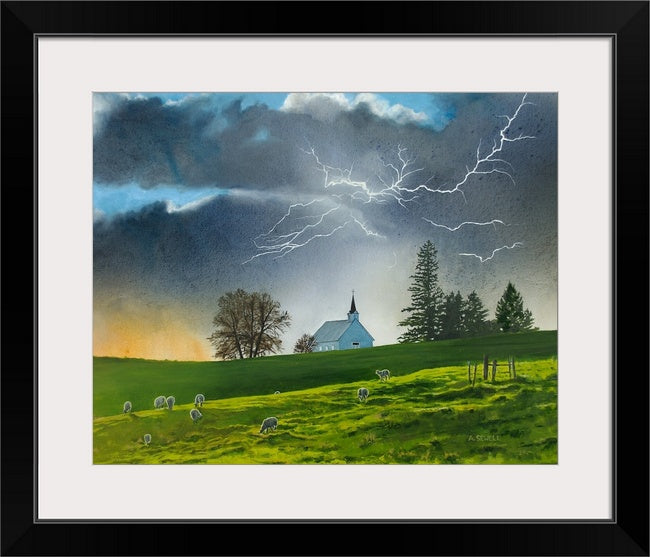 "Gathering before the Storm" Oil on Canvas 54x32, various size paper or canvas giclée prints available.
