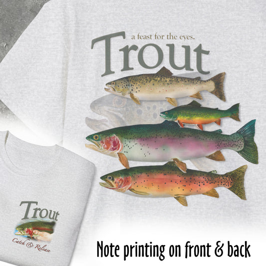 "School Colors" Trout Grand Slam on an Ultra Cotton Tee