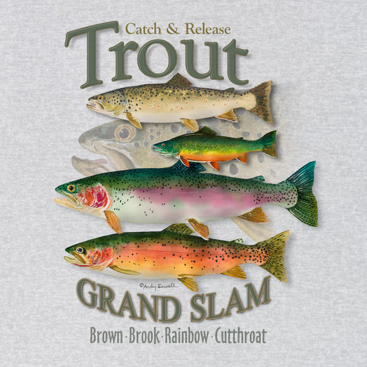 "Trout Grand Slam" Unisex 100% Heavy Cotton Tee