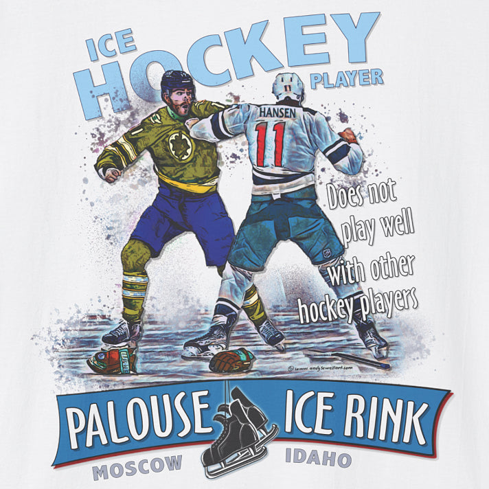 "Hockey Players Playing Well" T-Shirt - 100% ring-spun soft cotton