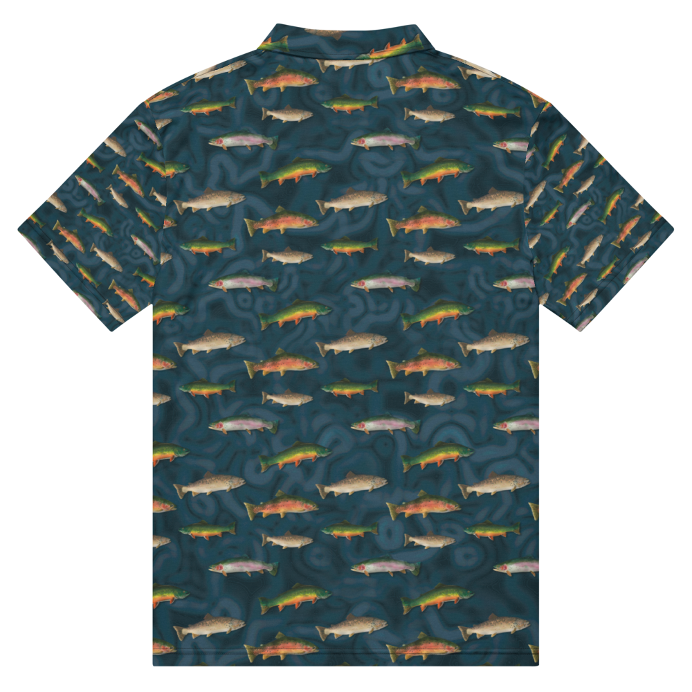 "Trout Grand Slam" Men’s slim fit polo
