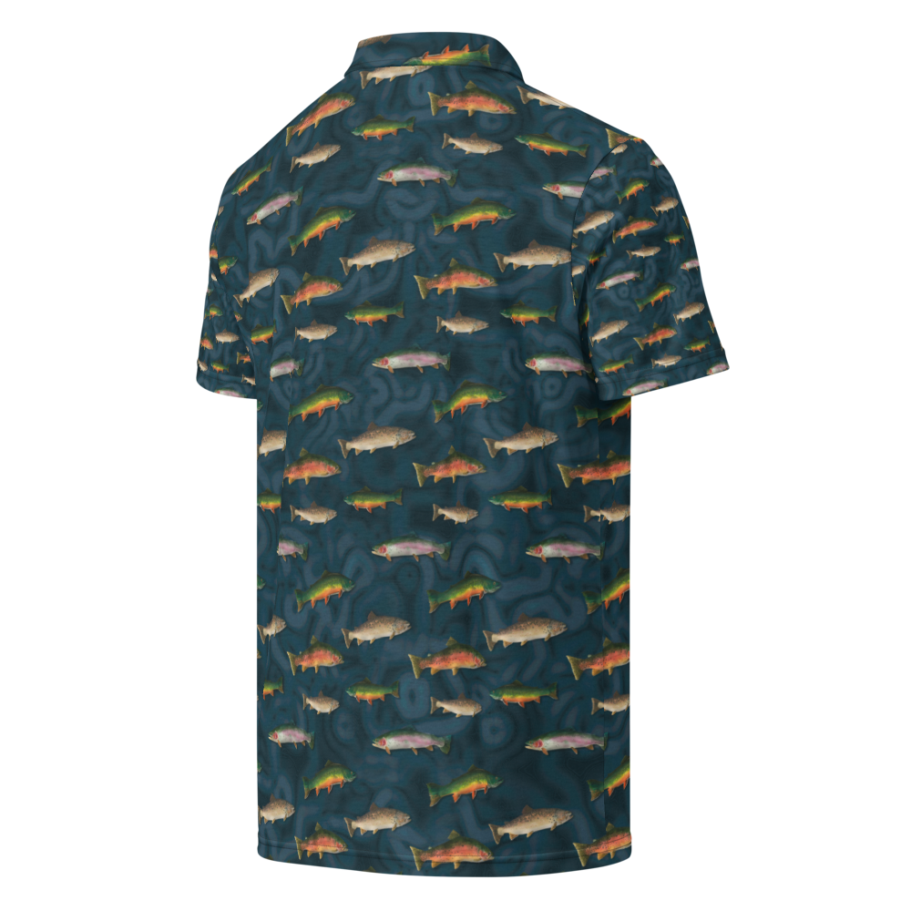 "Trout Grand Slam" Men’s slim fit polo