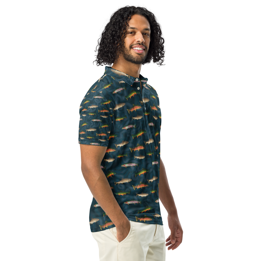 "Trout Grand Slam" Men’s slim fit polo