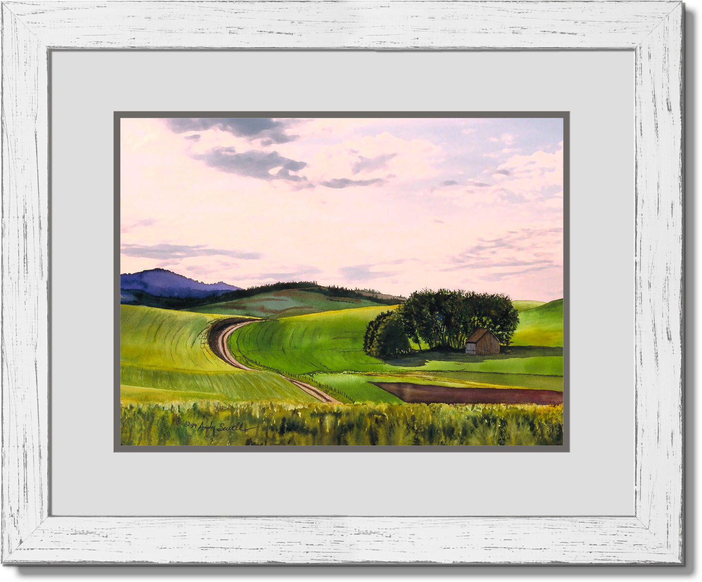 "Palouse Country" Giclee Reprod. of a beautiful palouse landscape with old barn.
