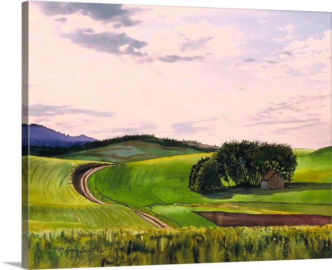 "Palouse Country" Giclee Reprod. of a beautiful palouse landscape with old barn.