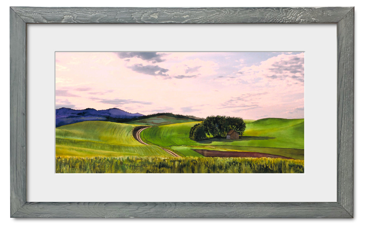 "Palouse Country" Giclee Reprod. of a beautiful palouse landscape with old barn.