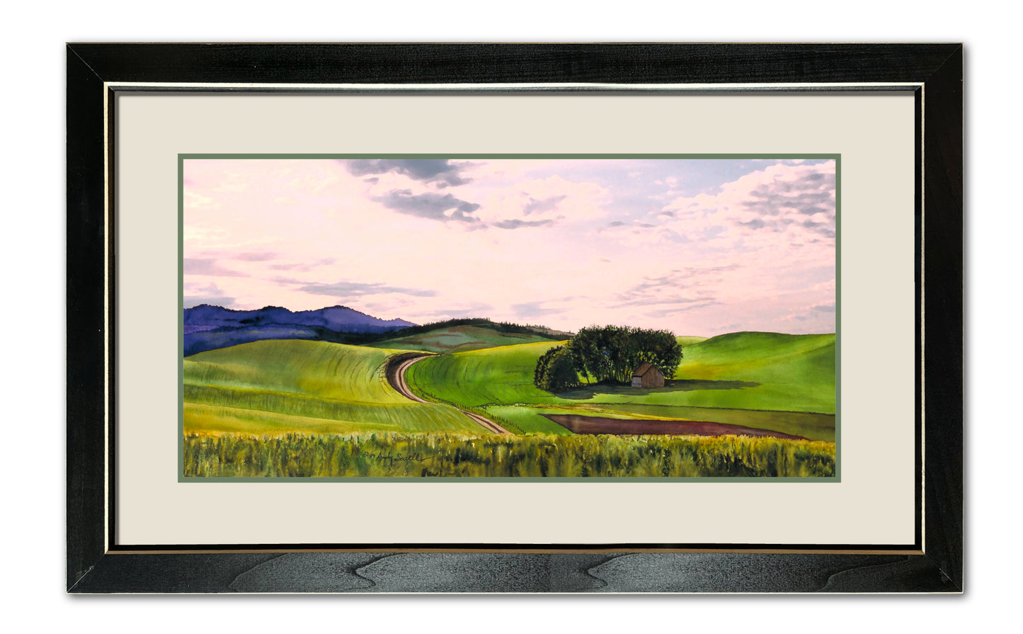 "Palouse Country" Giclee Reprod. of a beautiful palouse landscape with old barn.