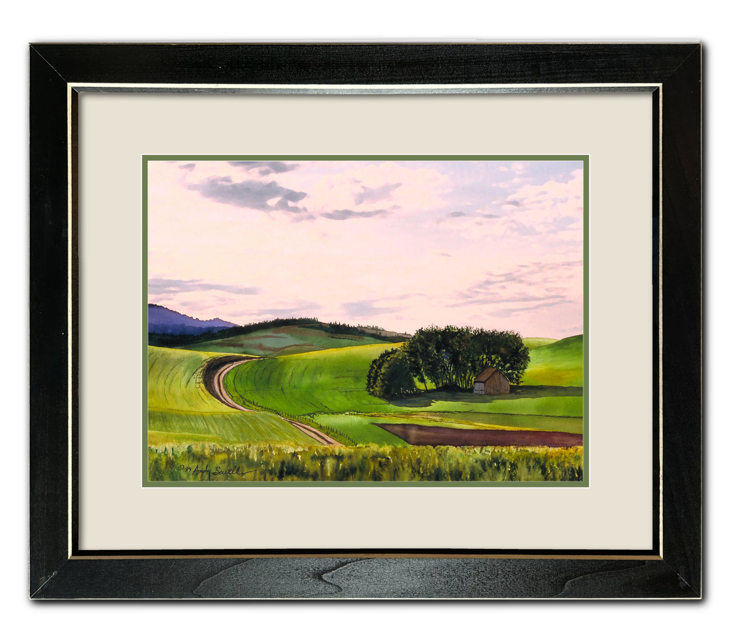 "Palouse Country" Giclee Reprod. of a beautiful palouse landscape with old barn.