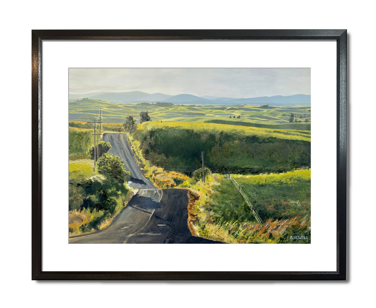 "Palouse Country Road" - An open edition giclee print of the Northwest Palouse country landscape