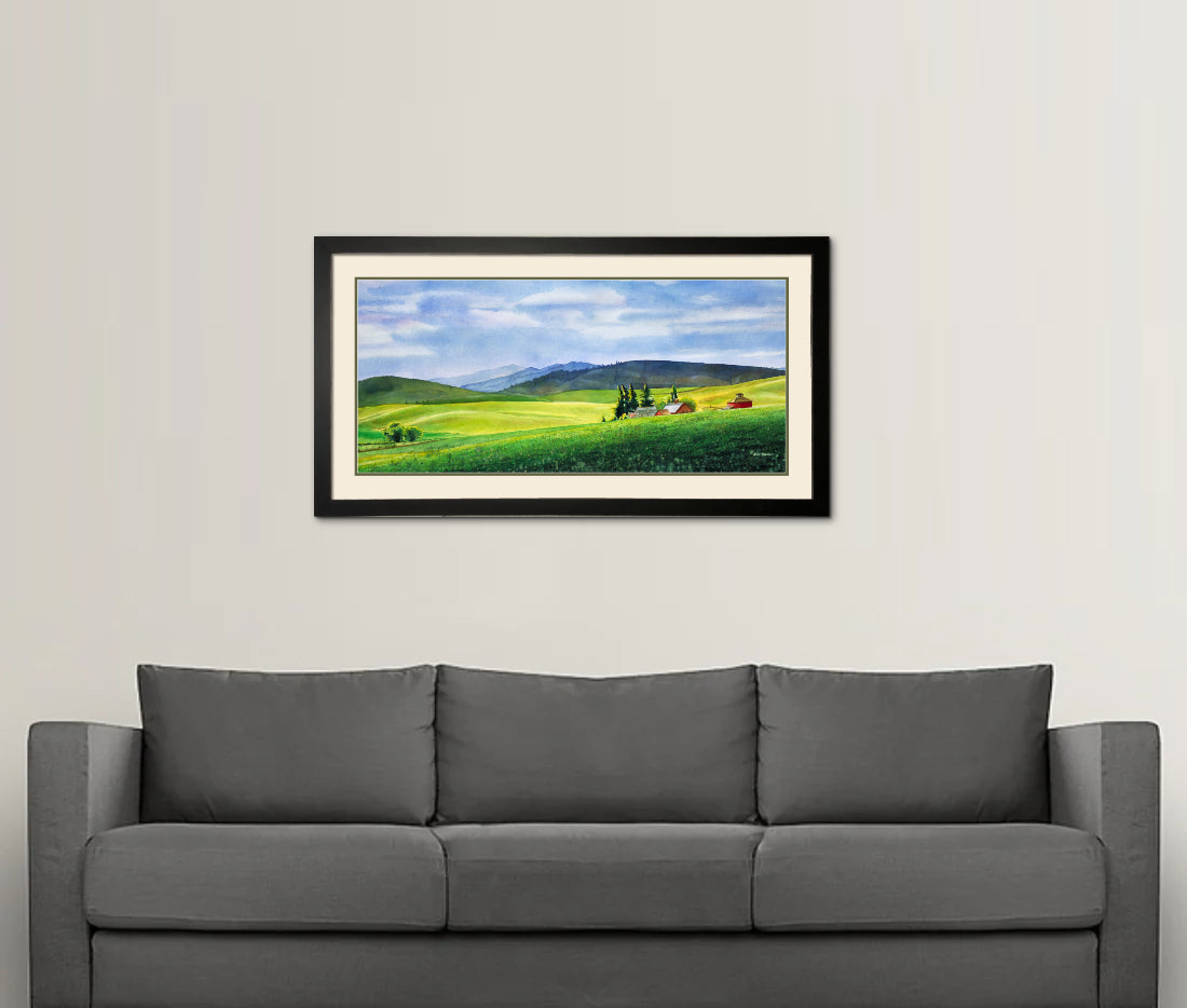 "Palouse Springtime" Springtime on a beautiful palouse landscape with old barn.