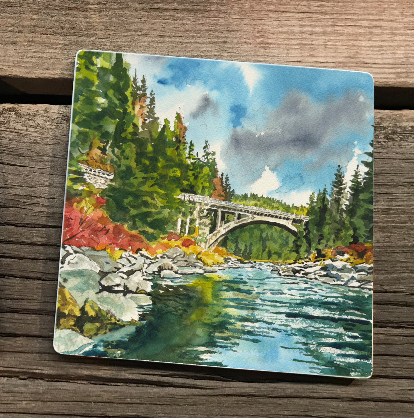 "Color at Rainbow Bridge" - an Original 10x14 Watercolor or Open Edition Print