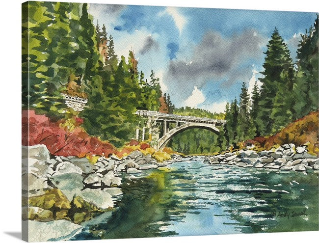 "Color at Rainbow Bridge" - an Original 10x14 Watercolor or Open Edition Print