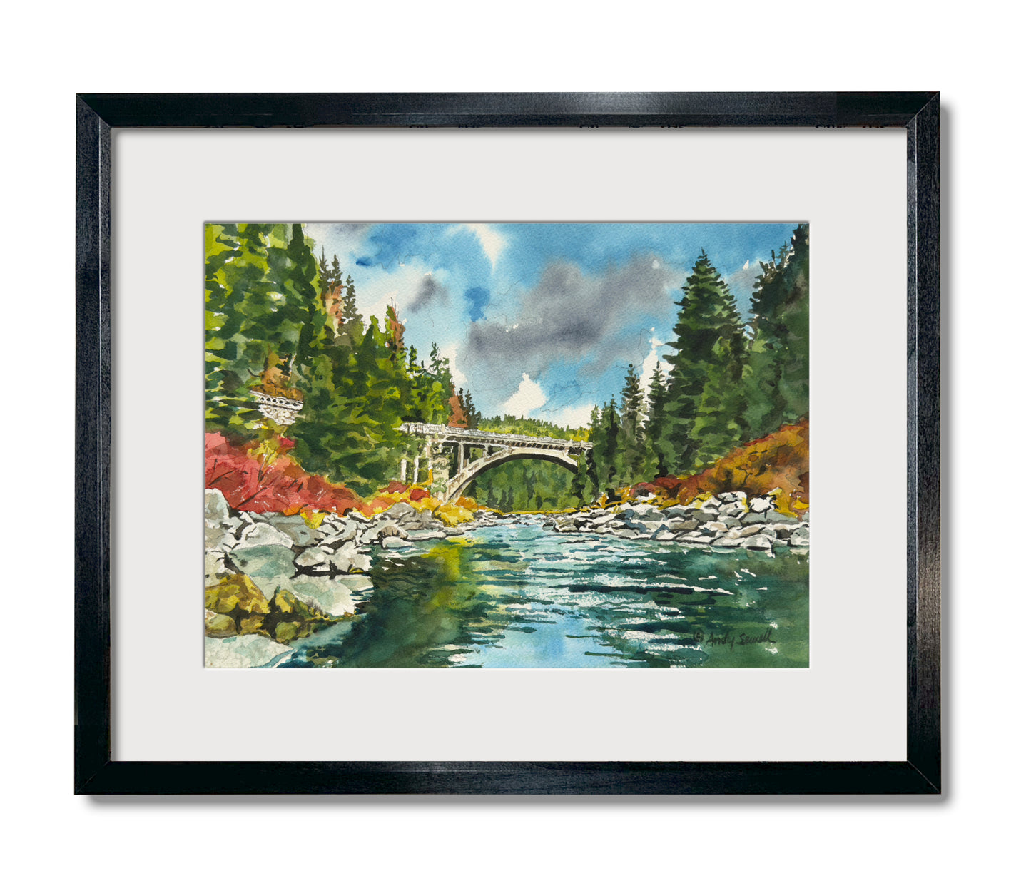 "Color at Rainbow Bridge" - an Original 10x14 Watercolor or Open Edition Print