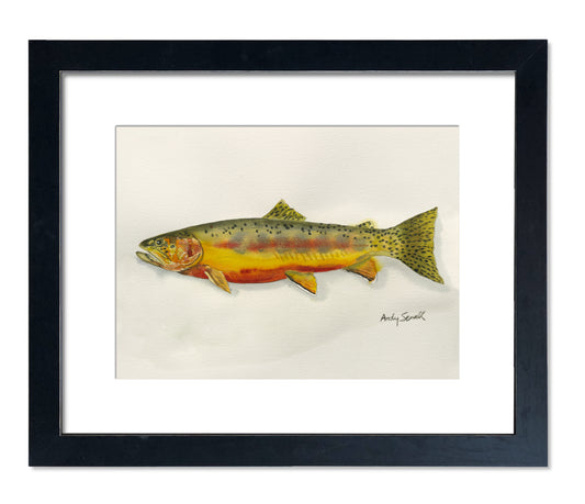 "Golden Trout" - 11x15 Original Watercolor or signed edition paper/canvas Giclée art print.