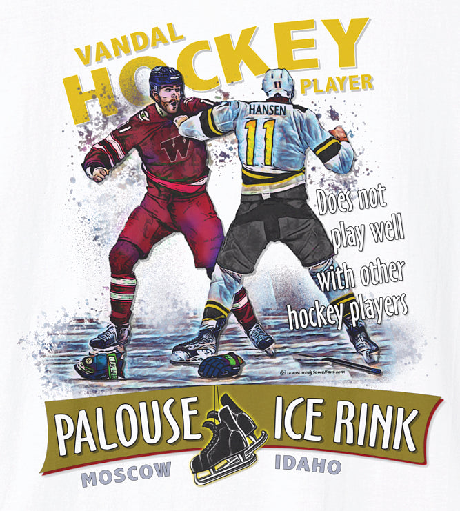 "Idaho Hockey Player" - Unisex Softstyle T-Shirt