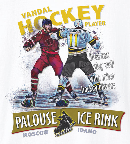 "Idaho Hockey Player" - Unisex Softstyle T-Shirt
