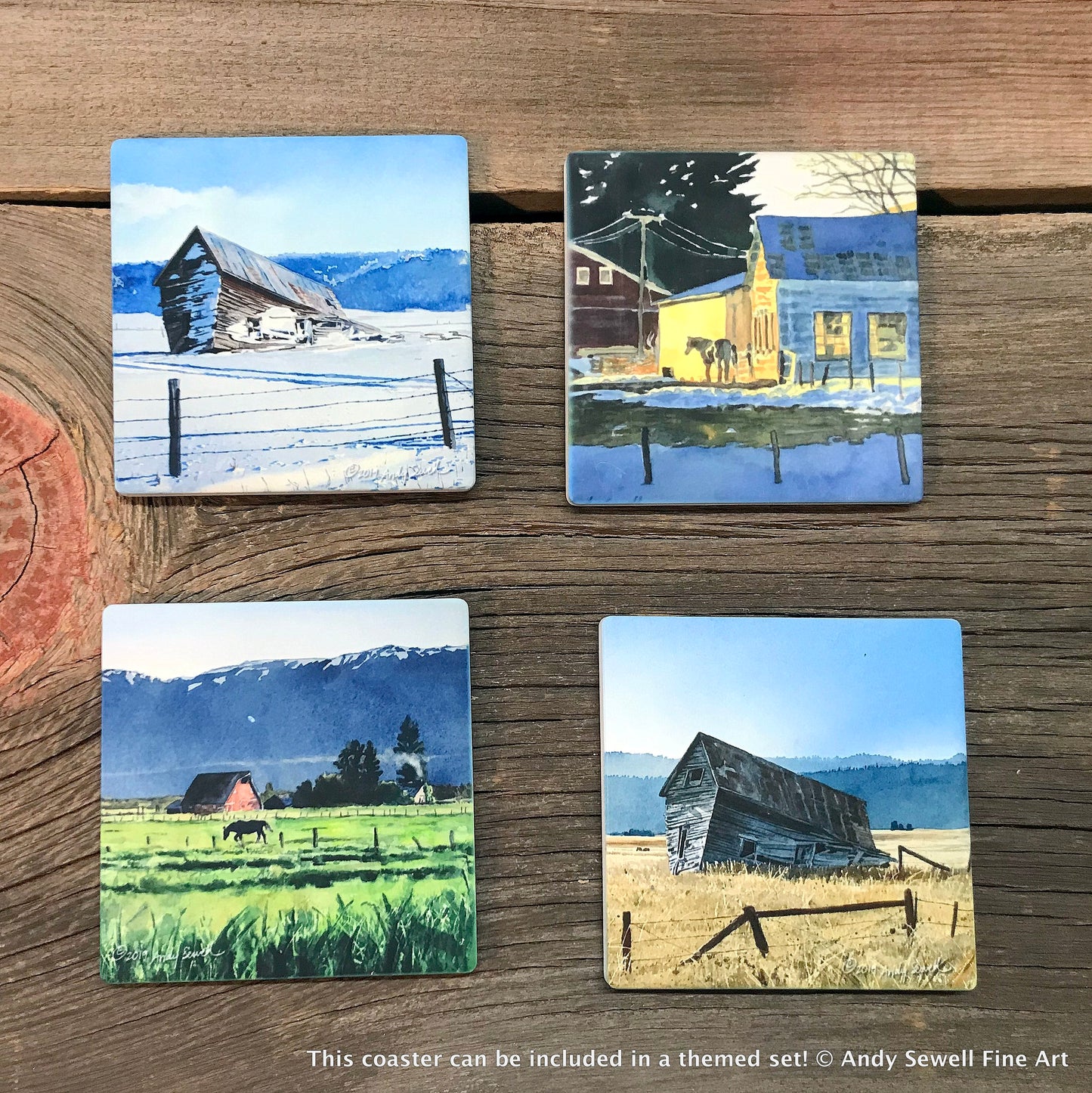 ASC382 "There was a crooked House" ceramic coaster