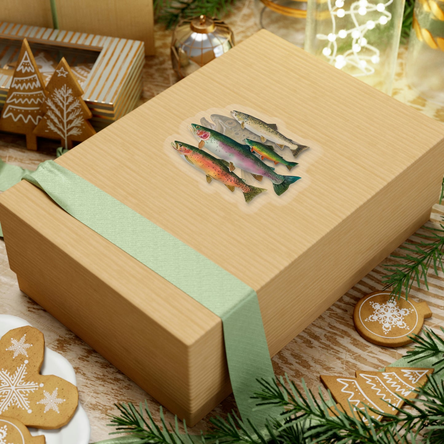 School Colors "Trout grand slam" - Kiss-Cut Stickers