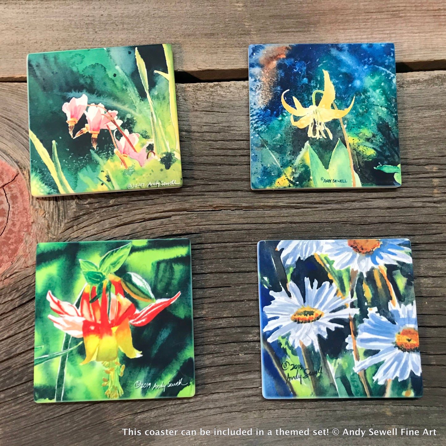 ASC260 "Daisy View" ceramic coaster