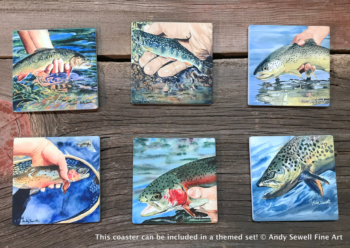 ASC007 "The Release (Cutthroat)" ceramic coaster