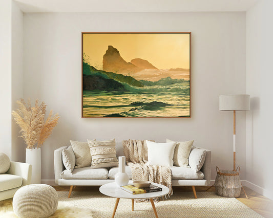 "Evening Waves" -48"x38" an Original oil painting or Giclee Reprod.