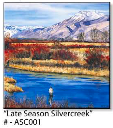 ASC001 "Late Season Silvercreek" ceramic coaster