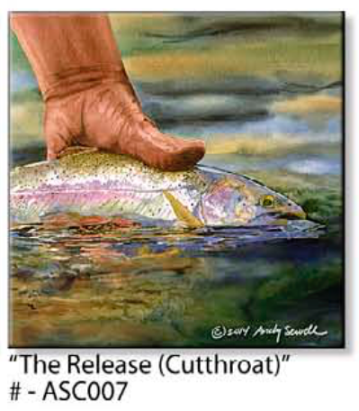 ASC007 "The Release (Cutthroat)" ceramic coaster