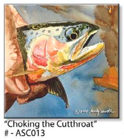 ASC013 "Choking the Cutthroat" ceramic coaster