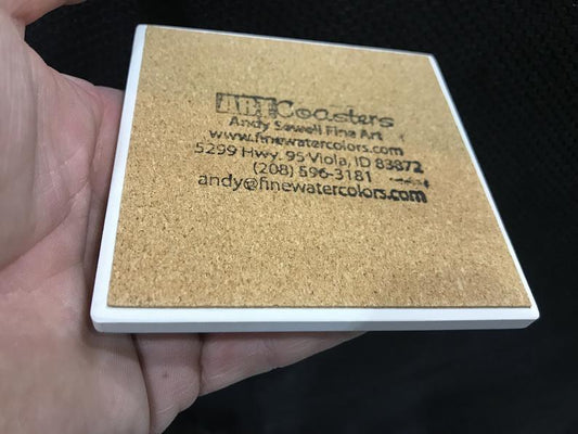 ASC477 "Delicious Golden" ceramic coaster