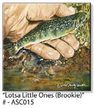 ASC015 "Lotsa Little Ones (Brookie)" ceramic coaster