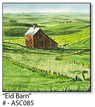 ASC085 "Eid Barn" ceramic coaster
