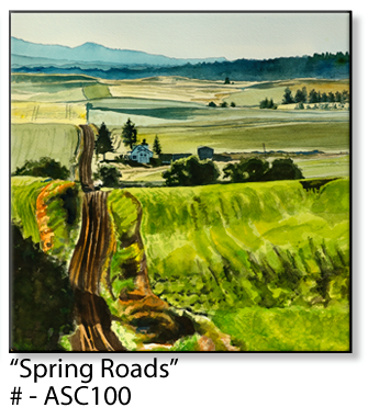 ASC100 "Palouse Glory" ceramic coaster