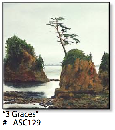 ASC129 "3 Graces" ceramic coaster