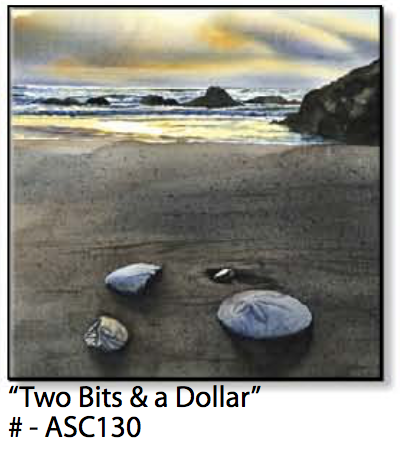 ASC130 "Two Bits & a Dollar" ceramic coaster