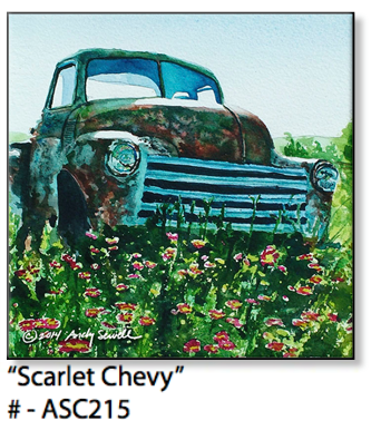 ASC215 “Scarlet Chevy“ ceramic coaster