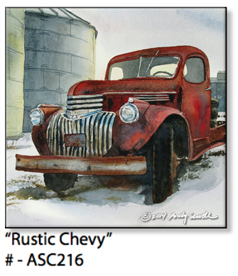 ASC216 “Rustic Chevy“ ceramic coaster