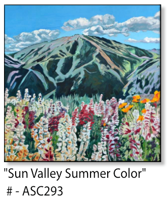 ASC293 "Sun Valley Summer Color" ceramic coaster