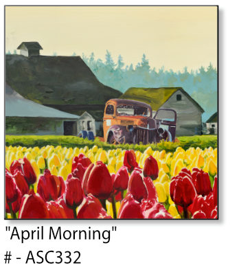 ASC332 "April Morning" ceramic coaster