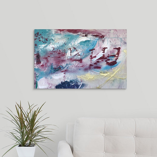 "Cotton Candy Paradise" - 18"x28" Original Acrylic Painting