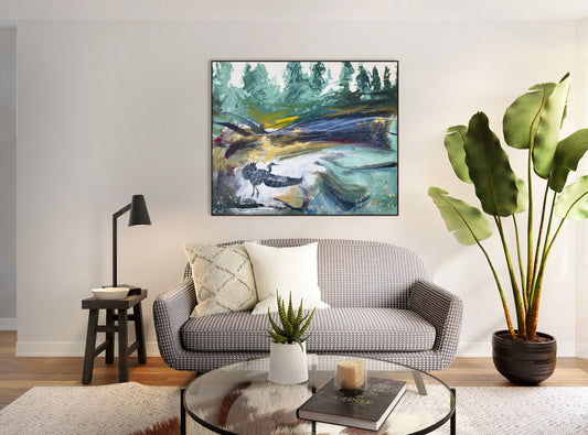 "Take off" - 36"x44" Giclee Reprod. from Original Acrylic Painting