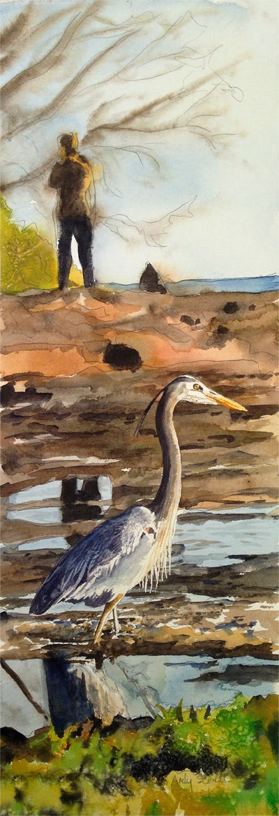 ASC371 “H is for Heron" ceramic coaster