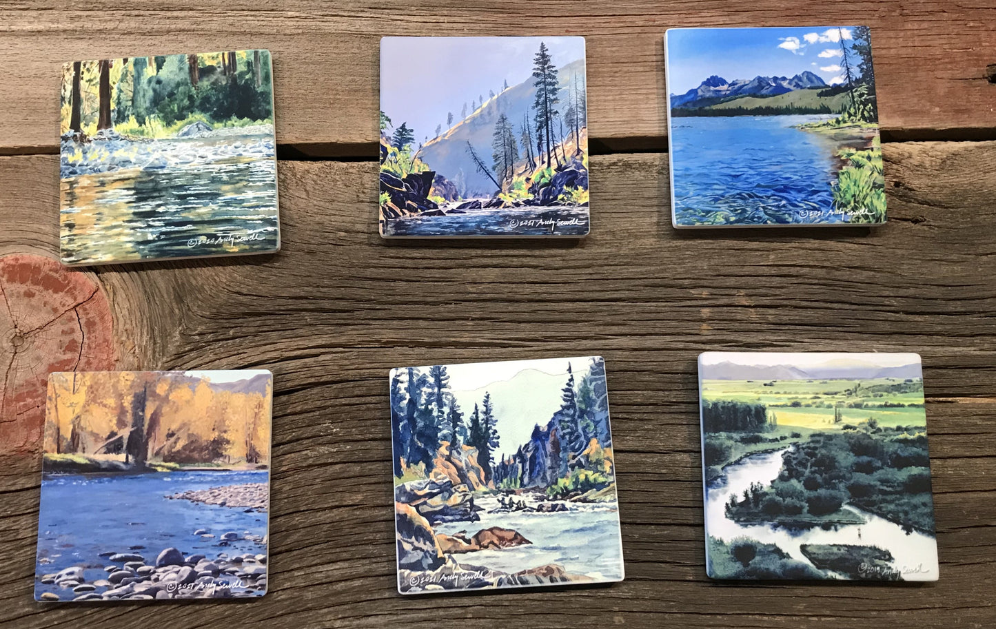 ASC450 "Middle fork Splashes" ceramic coaster