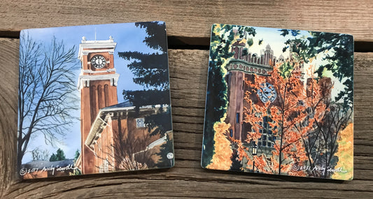 ASC127 "WSU Springtime" ceramic coaster