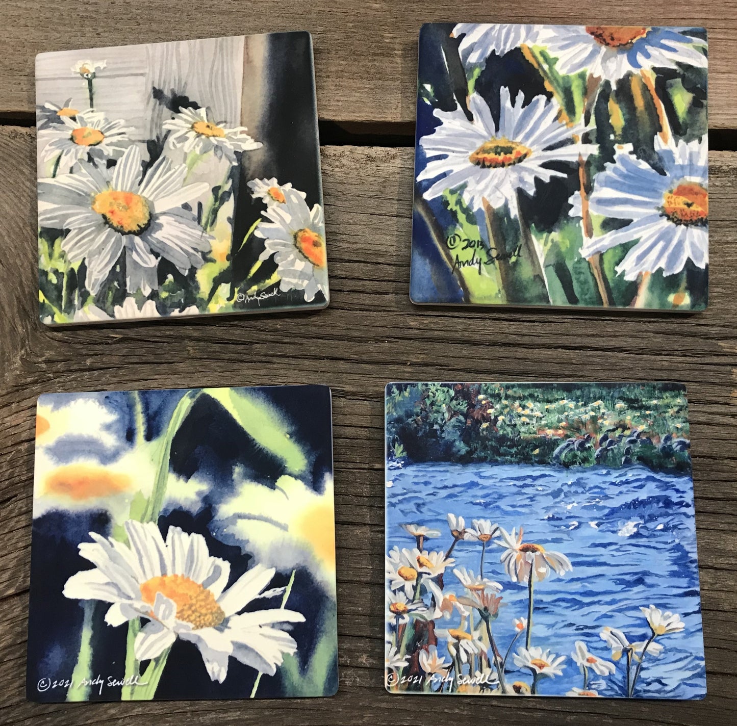 ASC260 "Daisy View" ceramic coaster