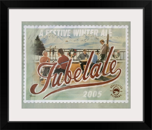 "Jubelale 2005" vintage art print from Deschutes Brewery Jubelale 2005 label.
