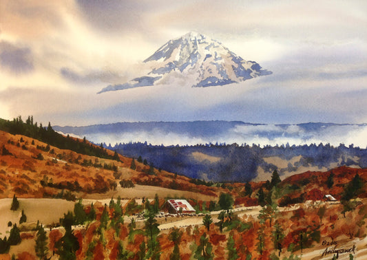 "The Ranch at Mt. Hood" signed edition Giclee Reprod. of a Mt. Hood