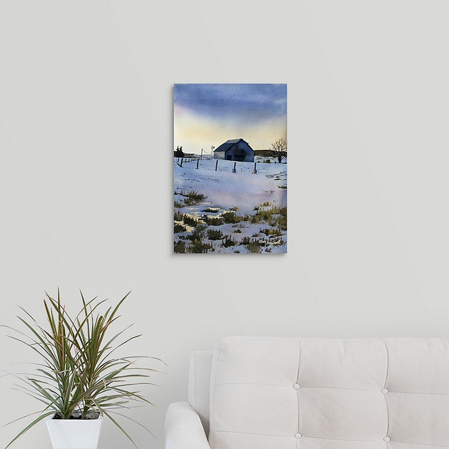 "Palouse November Evening" - Original Watercolor or giclee print