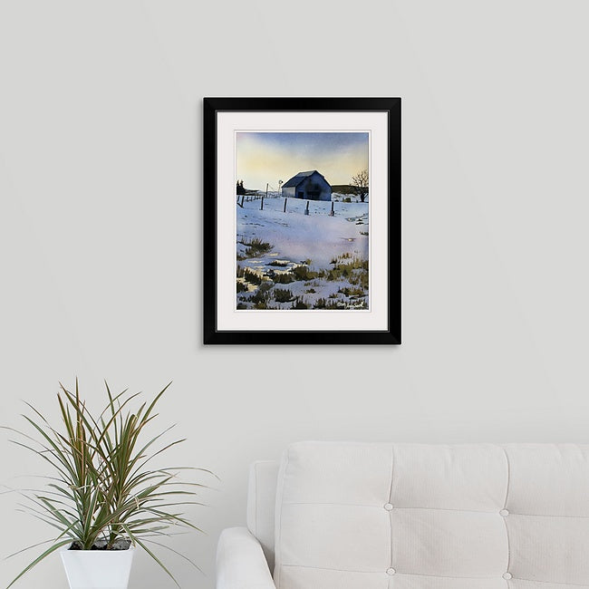 "Palouse November Evening" - Original Watercolor or giclee print